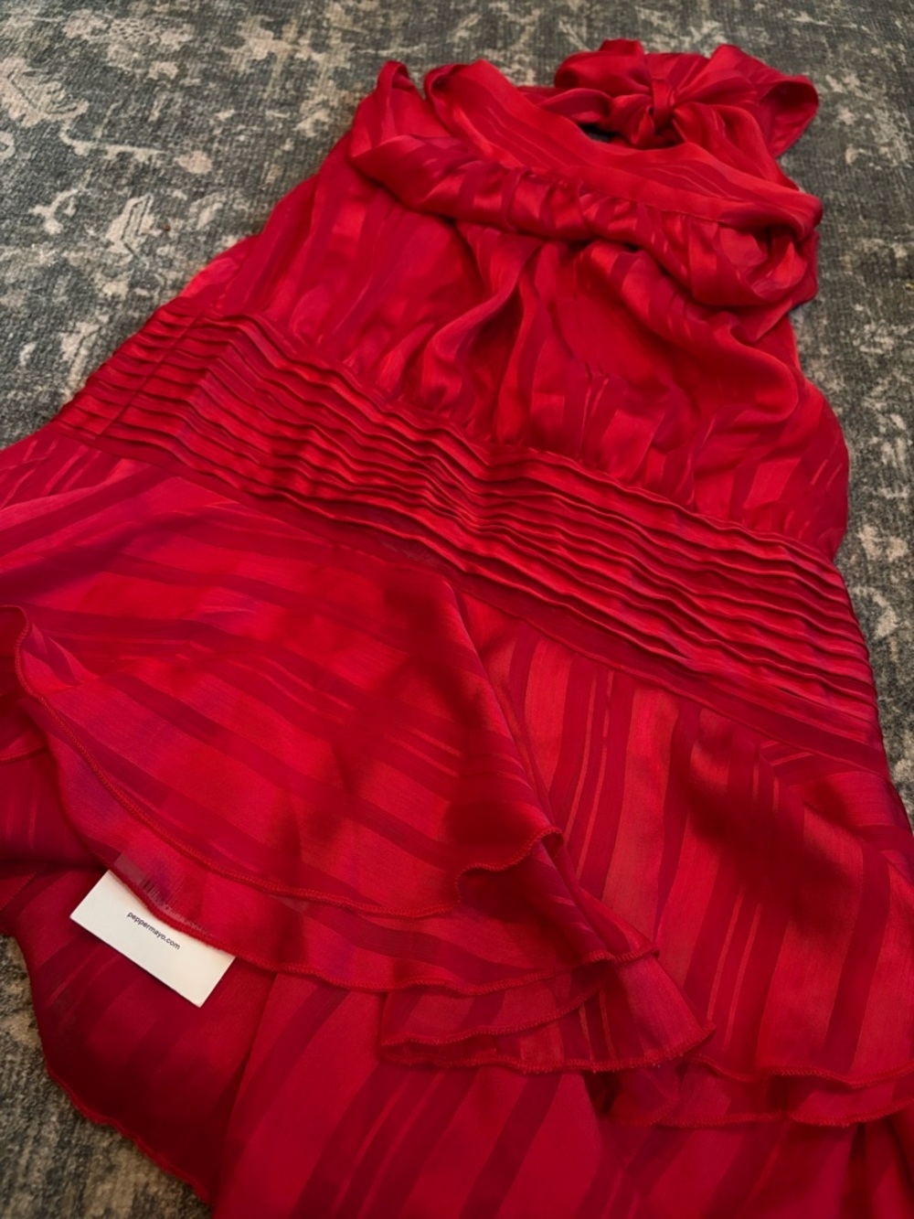 Peppermayo - Women’s Halter Neck Chiffon Mini Dress (Size 10) - Picture 3 of 9